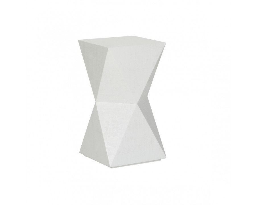 Wildwood - Stravos Spot Table in White, Wood