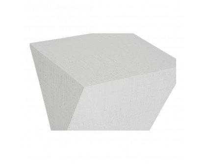 Wildwood - Stravos Spot Table in White, Wood