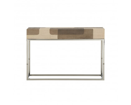 Whiteline Jacoby Console in Brown/Cream