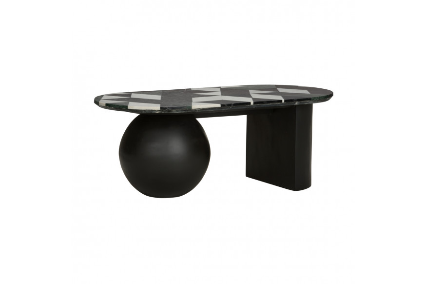 Wildwood™ Massanori Cocktail Table - Natural Black,Green,White, Marble