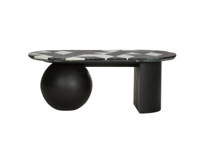 Wildwood™ Massanori Cocktail Table - Natural Black,Green,White, Marble