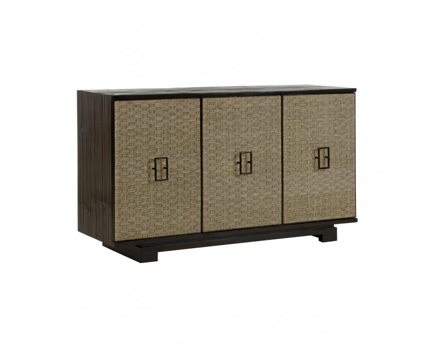 Wildwood - Daily Chronicle Cabinet in Coffee/Natural, Bamboo/Wood/Rope