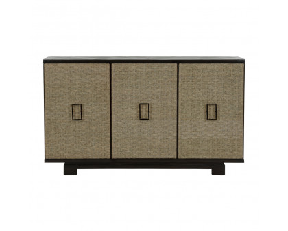 Wildwood - Daily Chronicle Cabinet in Coffee/Natural, Bamboo/Wood/Rope