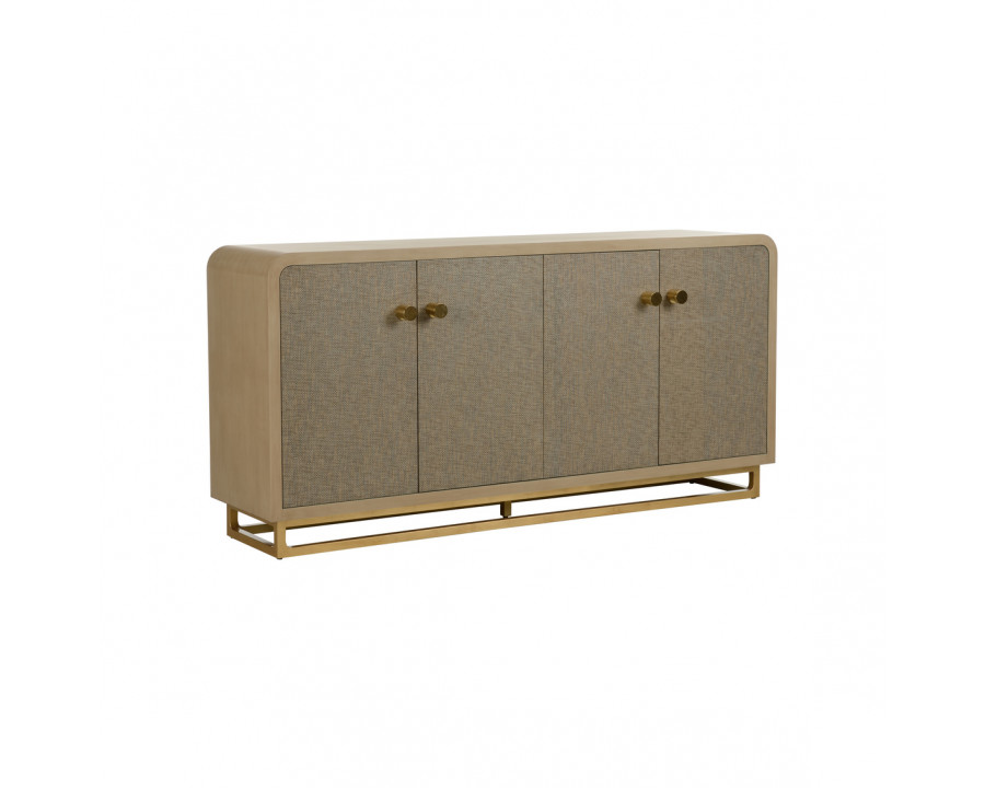 Wildwood - Devlin Credenza in Natural/Green, Wood