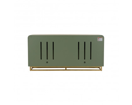 Wildwood - Devlin Credenza in Natural/Green, Wood