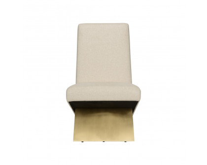 Wildwood - Foster Chair in Natural/Brushed Brass, Wood