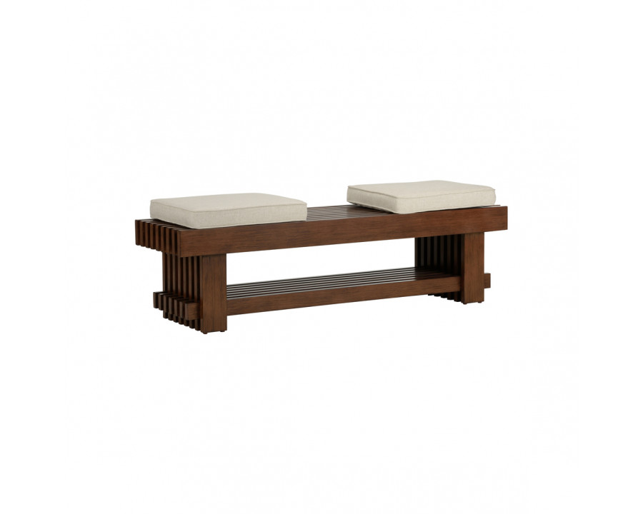 Wildwood - Maki Bench in Walnut/Natural, Beech