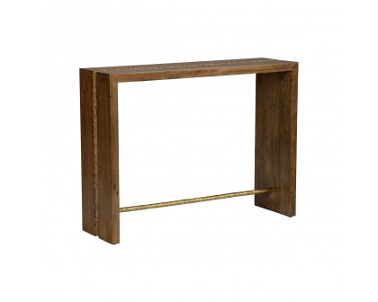 Wildwood - Sayulita Console in Oak/Natural/metallic Gold, Wood