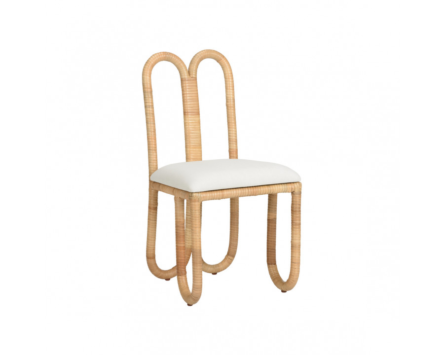 Wildwood - Cuixmala Dining Chair in Natural/Off White, Medium