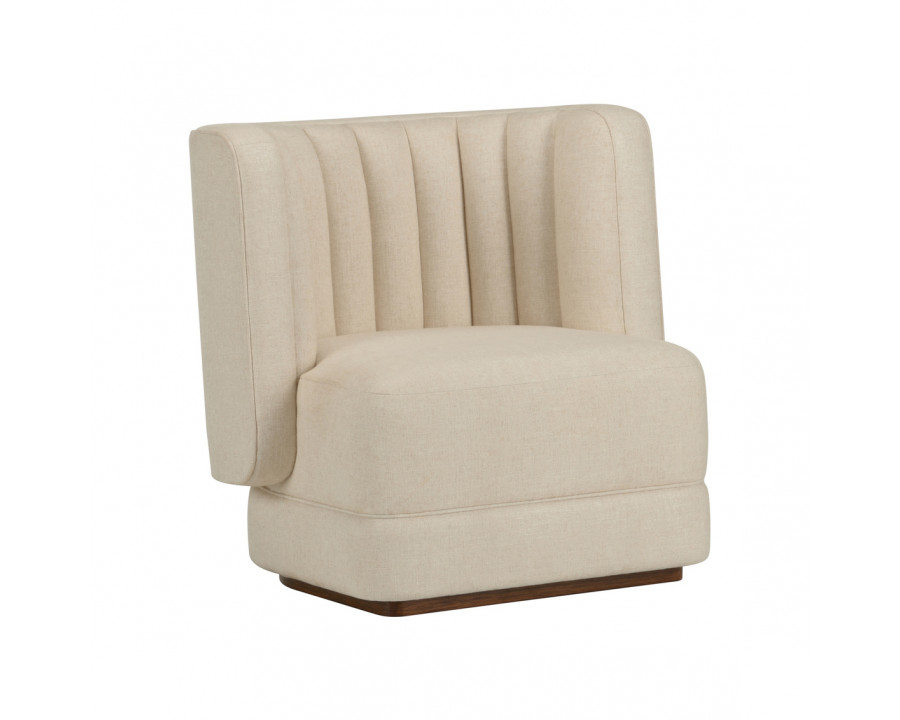 Wildwood - Piano Swivel Barrel Chair in Natural, Beech