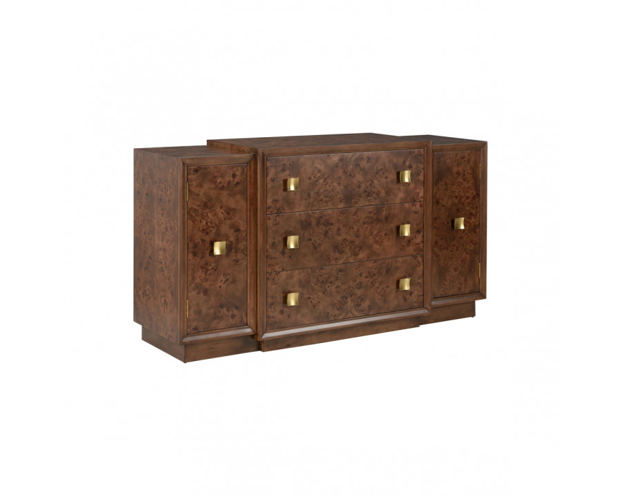 Wildwood - Robinson Cabinet in Burl Veneer, Wood