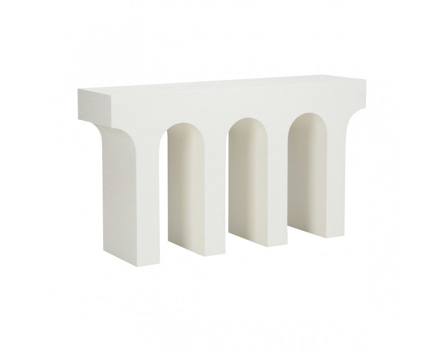 Wildwood - Arcade Console in White Gesso, Wood