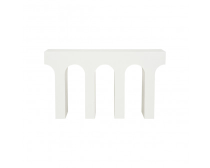 Wildwood - Arcade Console in White Gesso, Wood