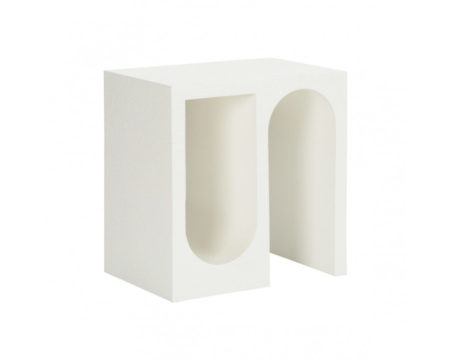 Wildwood - Arcade End Table in White Gesso, Wood