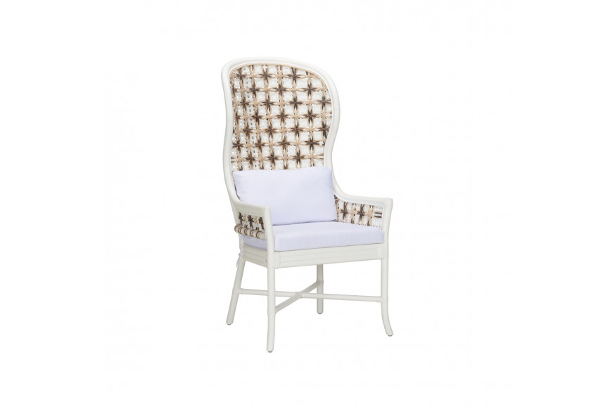 Wildwood™ Bianco Arm Chair - White/Natural/Brown