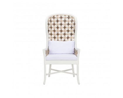 Wildwood™ Bianco Arm Chair - White/Natural/Brown