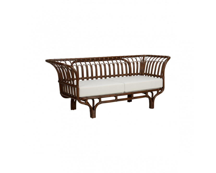 Wildwood - Gigi Settee in Brown/White