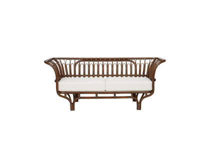 Wildwood - Gigi Settee in Brown/White