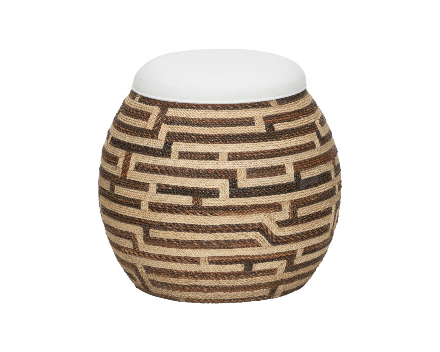 Wildwood - Calusa Stool in Brown/Natural