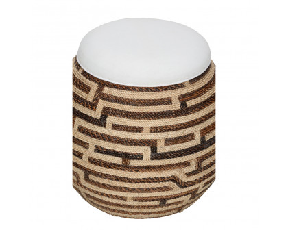 Wildwood - Calusa Stool in Brown/Natural