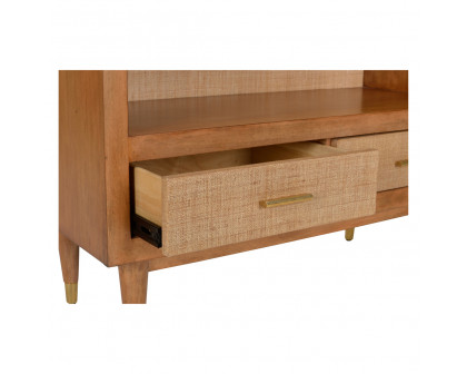 Wildwood - Panama Etagere in Walnut/Natural