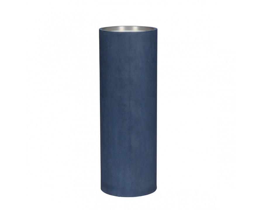 Wildwood - Blue Pedestal in Blue/Natural White