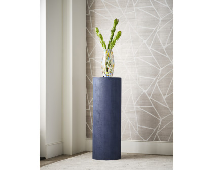 Wildwood - Blue Pedestal in Blue/Natural White