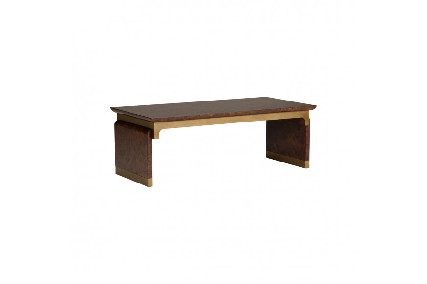 Wildwood™ Gion Cocktail Table - Mappa Burl/Gold