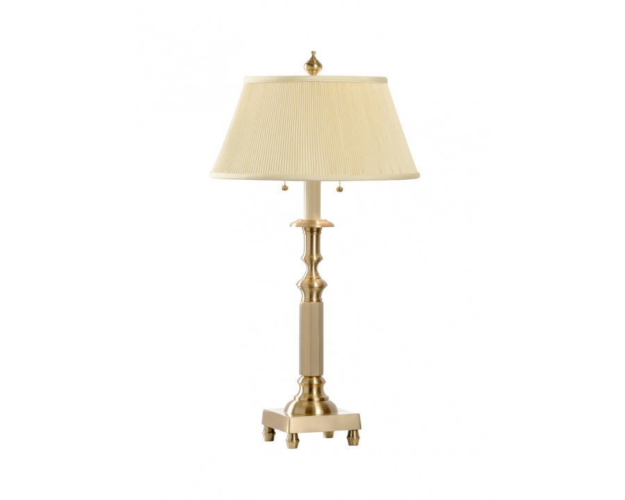 Wildwood - Octagon Candlestick Lamp in Antique Patina, Brass