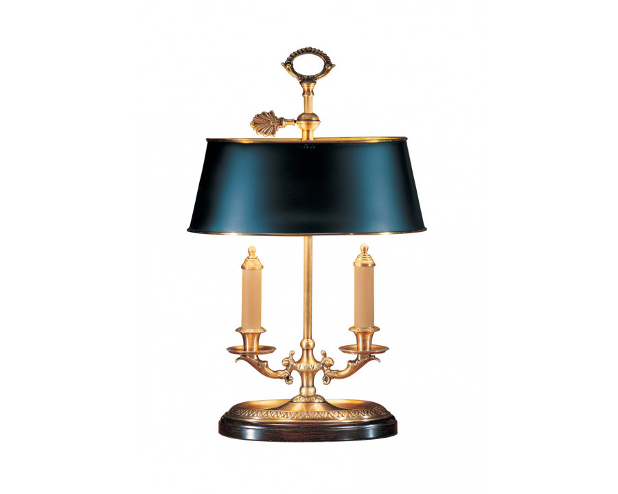 Wildwood - Brass Candle Lamp in Antique Patina, Brass