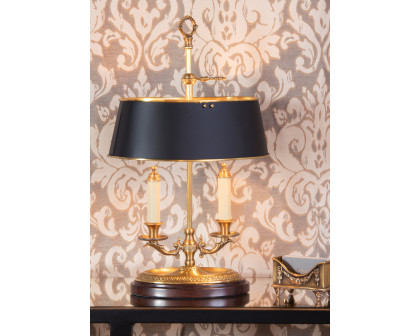 Wildwood - Brass Candle Lamp in Antique Patina, Brass