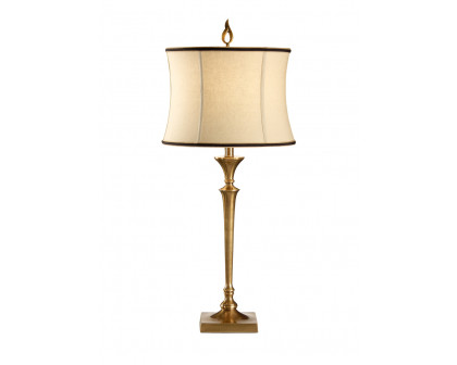 Wildwood - Candlestick Lamp in Antique Patina, Brass