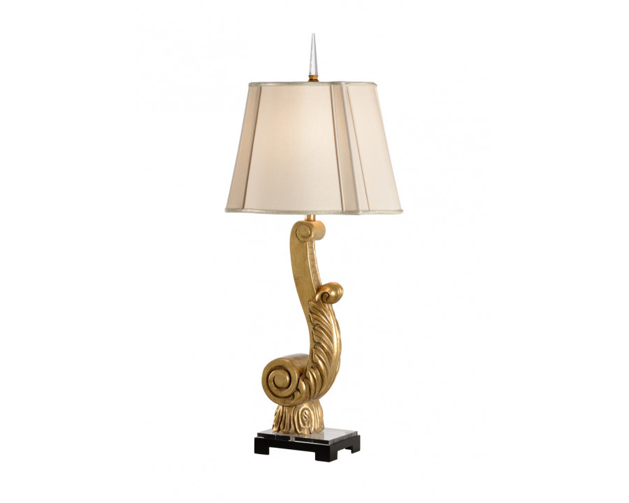 Wildwood - Acanthus Lamp in Antique Gold Leaf, Large