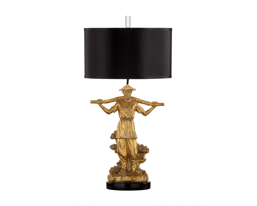 Wildwood - Mr. Wynn Lamp in Gold Leaf, Composite