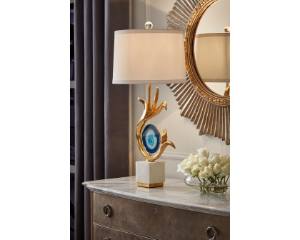 Wildwood - Zulli Lamp in Blue/Gold