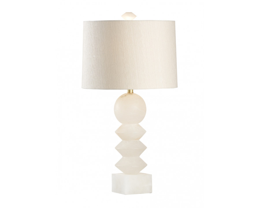 Wildwood - Ziegfeld Lamp in Natural White, Alabaster