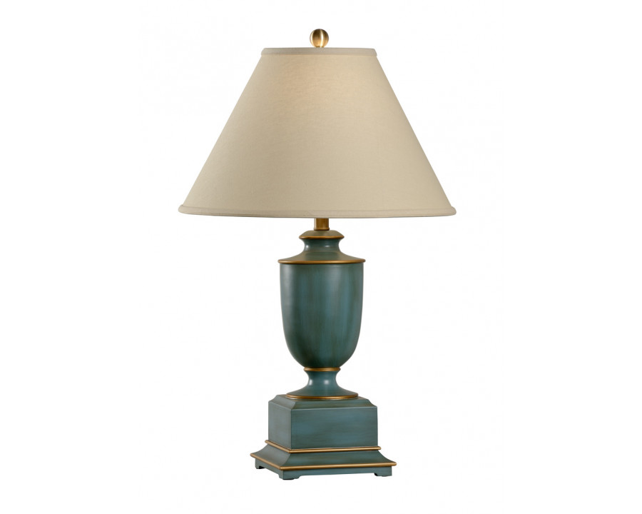 Wildwood Old Washed Urn Lamp - Teal