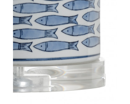 Wildwood - Fish Tail Lamp in Blue