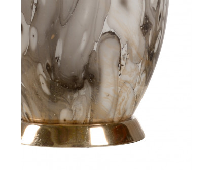 Whiteline Calacatta Bottle Lamp in Calacatta Gold