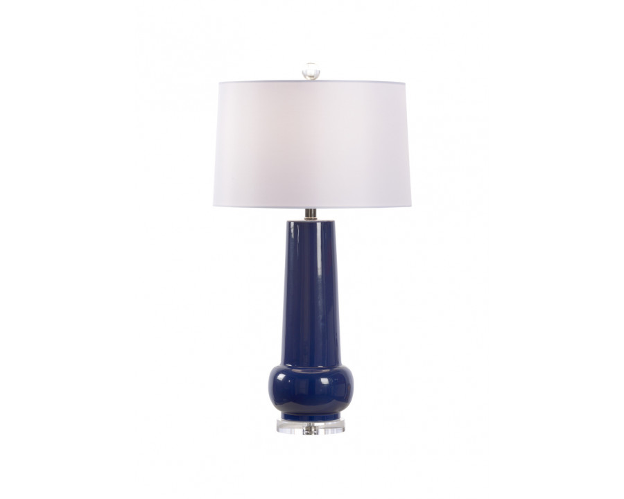 Wildwood - Classic Blue Lamp in Blue Glaze, Large