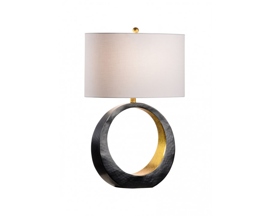 Wildwood - Ophelia Lamp in Matte Black/Antique Gold Leaf, Iron