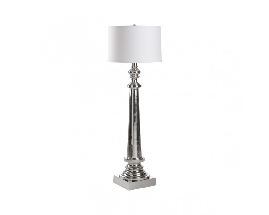 Wildwood - The Tuscan Order Floor Lamp in Polished Nickel, Large