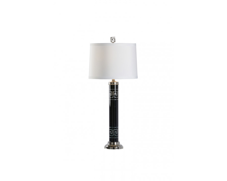 Wildwood - Diocletian Lamp in Black, Glass