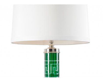 Wildwood - Servus Lamp in Green, Glass