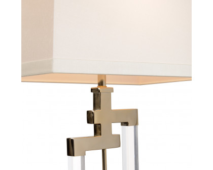 Wildwood - Hayes Lamp in Polished/Clear, Brass