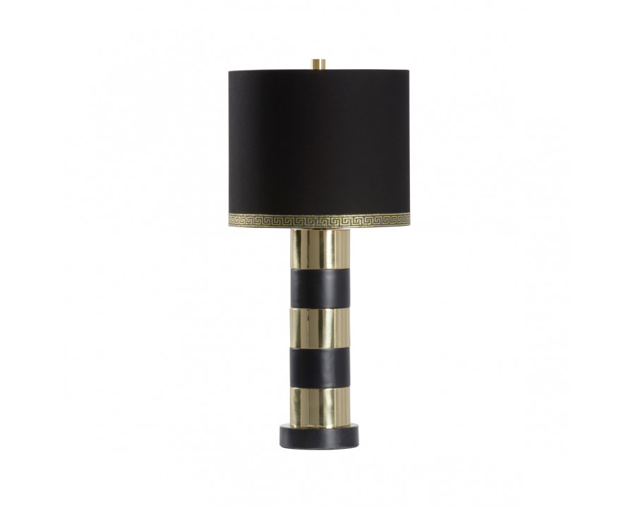 Wildwood - Column Like You See It Lamp in Black/Polished Brass, Small