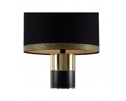 Wildwood - Column Like You See It Lamp in Black/Polished Brass, Small