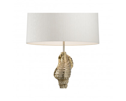 Whiteline Gold Shell Wishes Lamp in Polished Brass