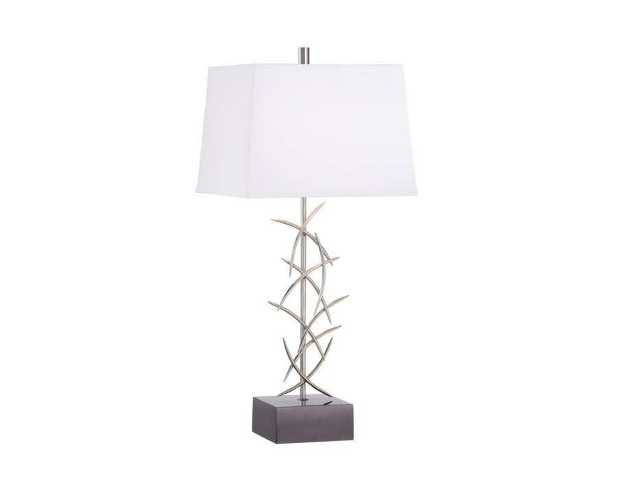 Whiteline Diez Lamp in Polished Nickel