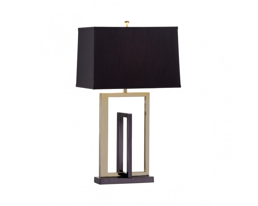 Whiteline Such A Superimposition Lamp in Polished Brass/Black Nickel